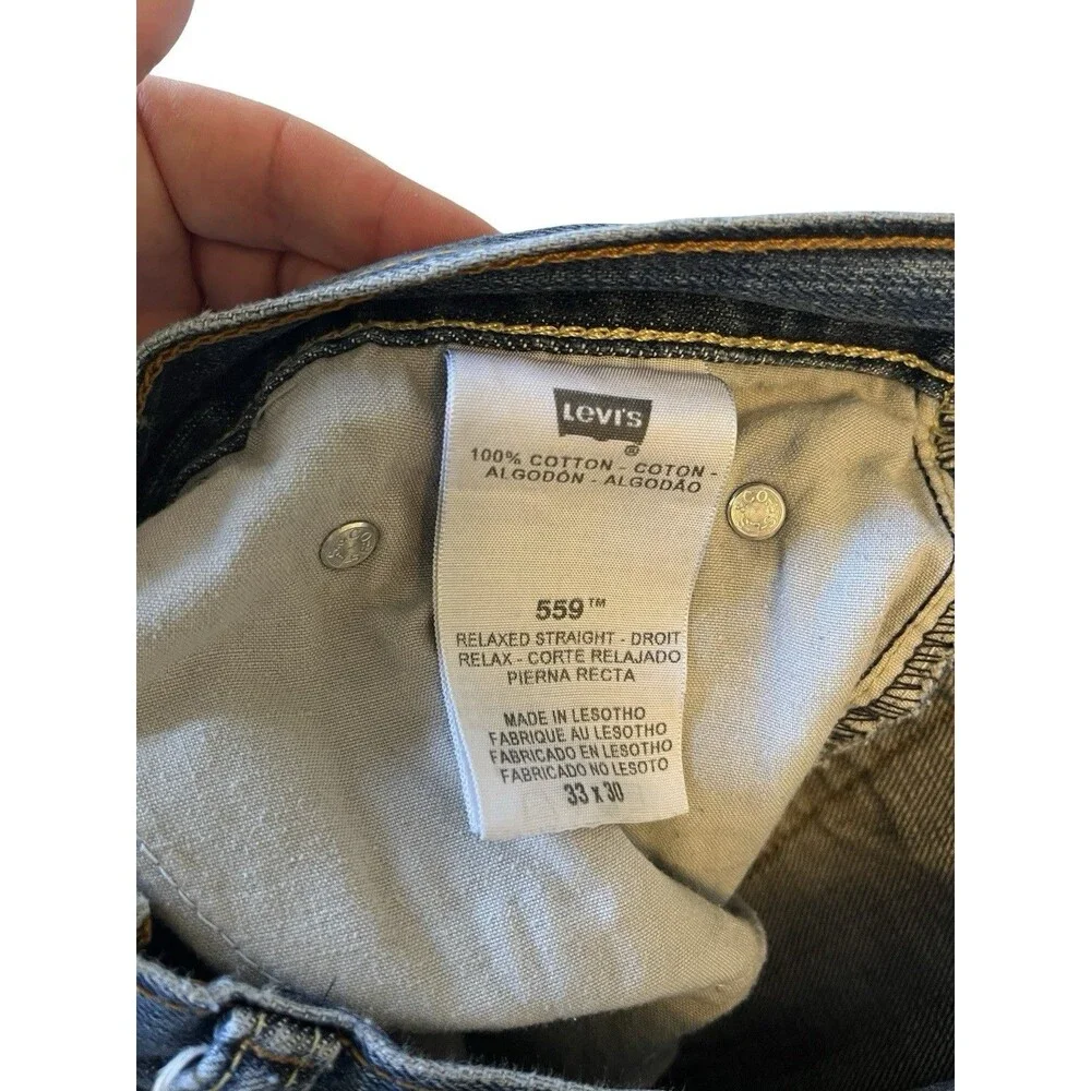 Levi's 559 Stretch Relaxed Straight Fit Men's Jeans 33 x 30